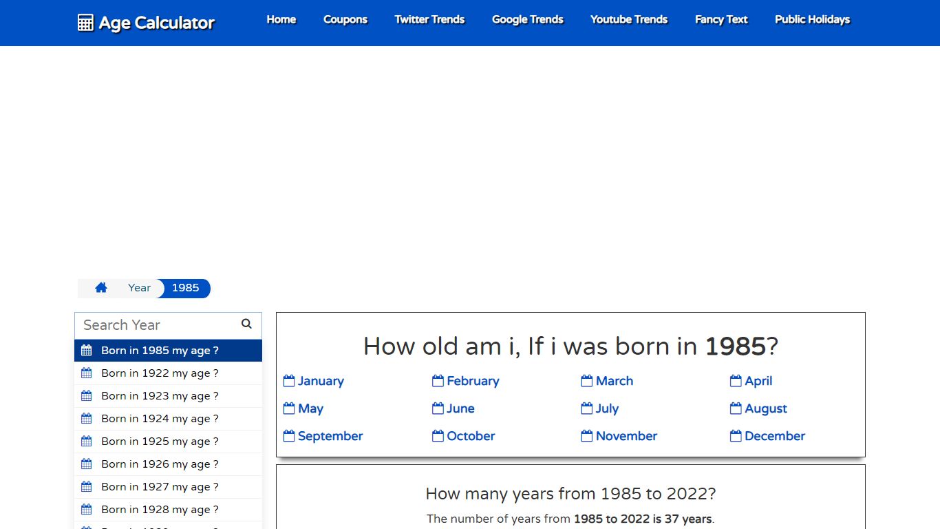 How old am i, If i was born in 1985 - iamrohit.in